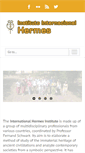Mobile Screenshot of hermesinstitut.org